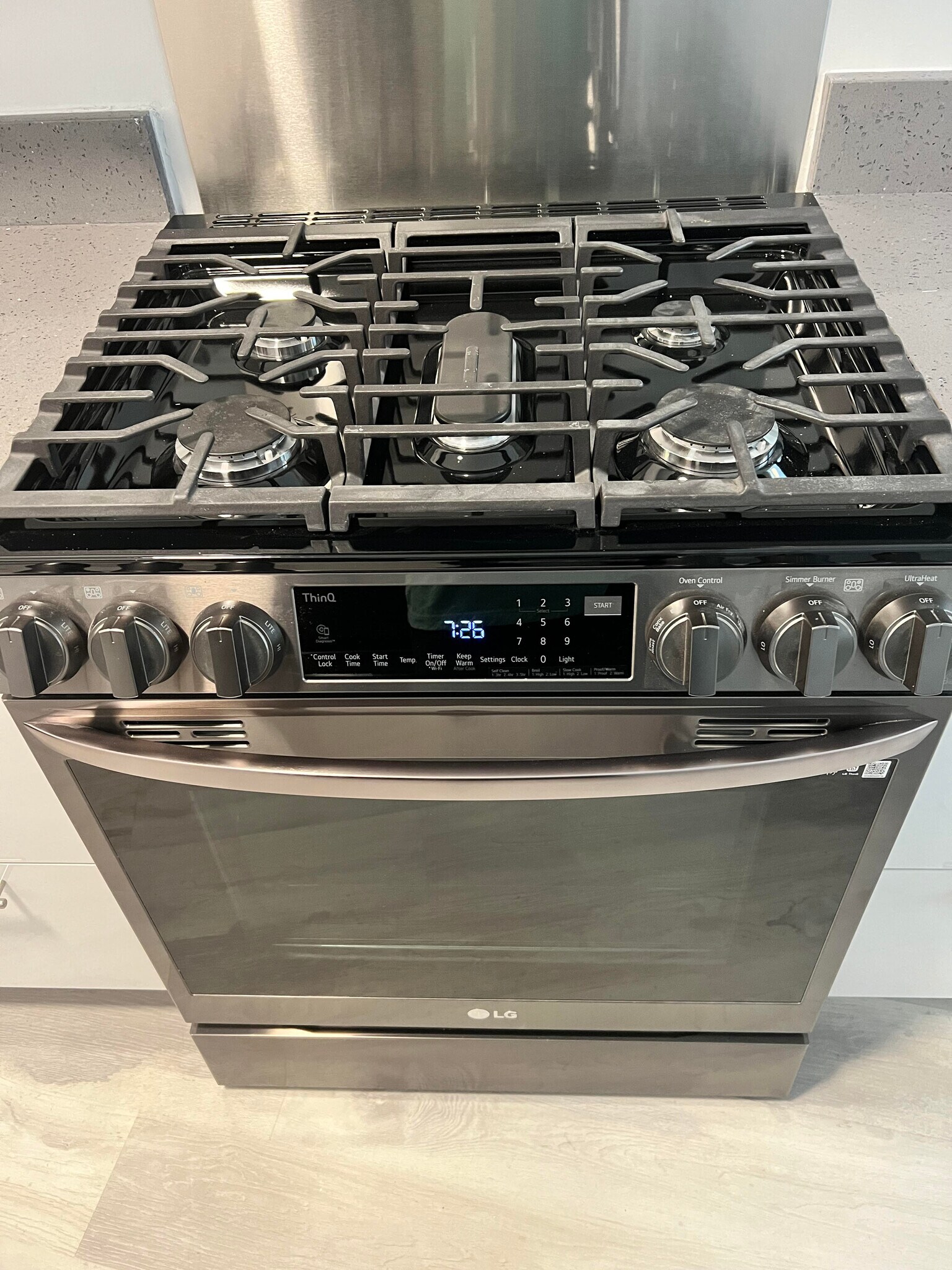 LG stainless steel gas stove - 95 Timothy Cir