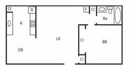 1BR/1BA - Redwood Glade