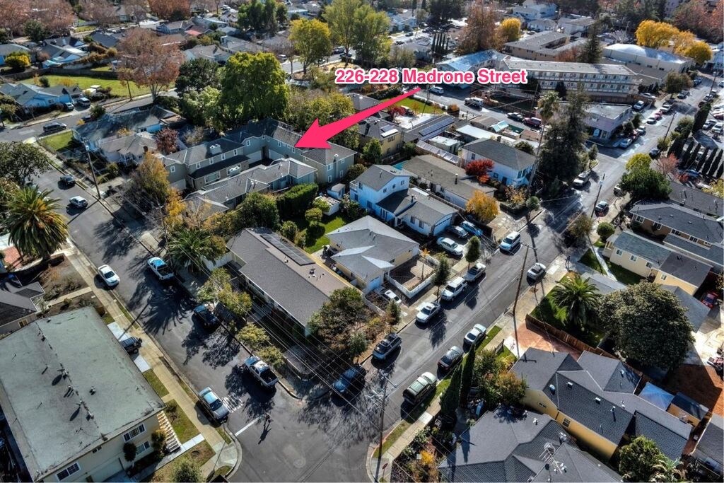 Aerial view of complex - 228 Madrone St