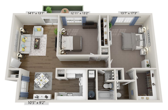 Floorplan - The Commons at Briarwood Park