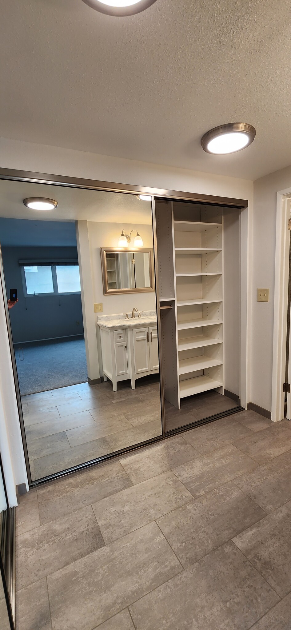 Master bathroom closet organizer - 1100 Opal St