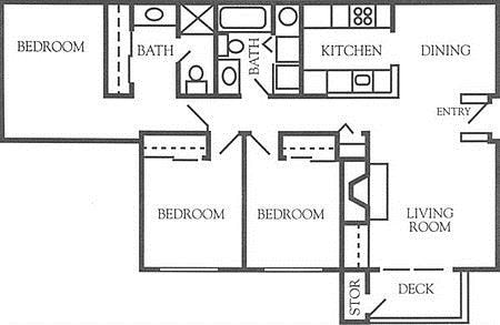 Floorplan - Country Glen Apartments