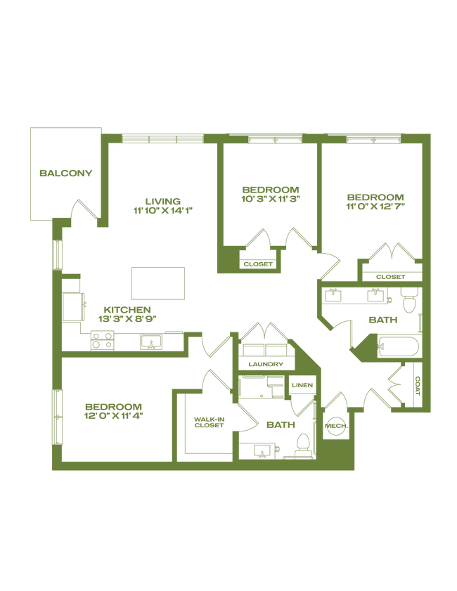 Floorplan - Artifact NoDa