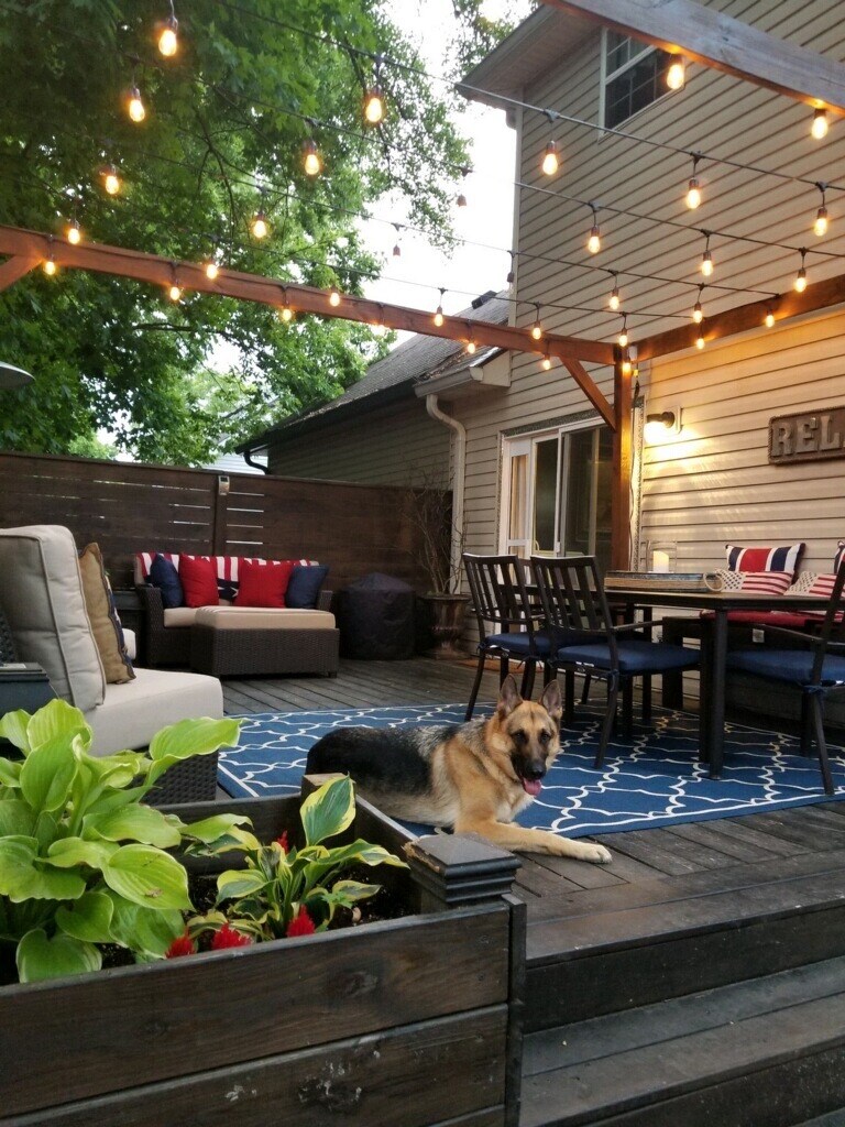 Private entertaining deck. Fenced on all sides. - 210 Heritage Ln