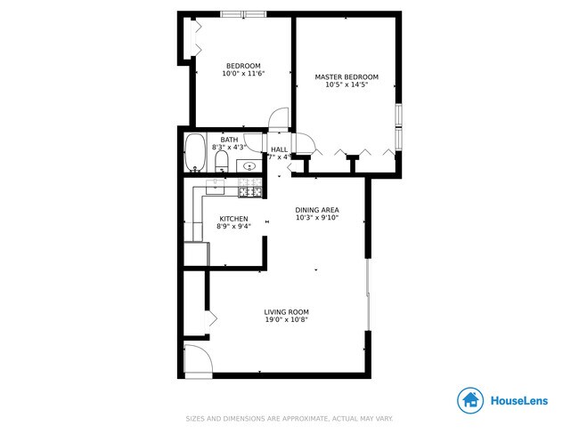 2 Bedroom Floorplan - Abbey Square