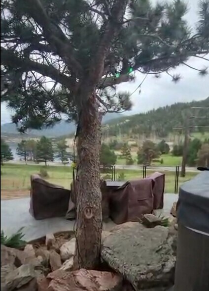 Patio with hot tub and outdoor Kitchen - 2100 Marys Lake Rd