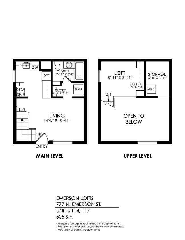 Floorplan - Emerson Lofts