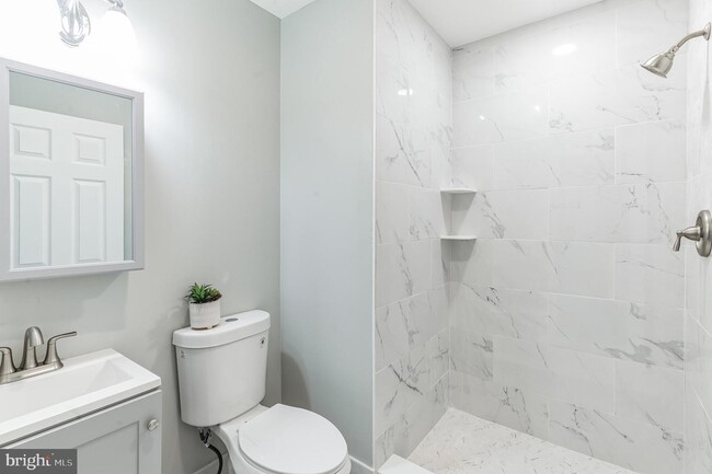 Spectacularly remodeled bathroom - 1927 Hollins St