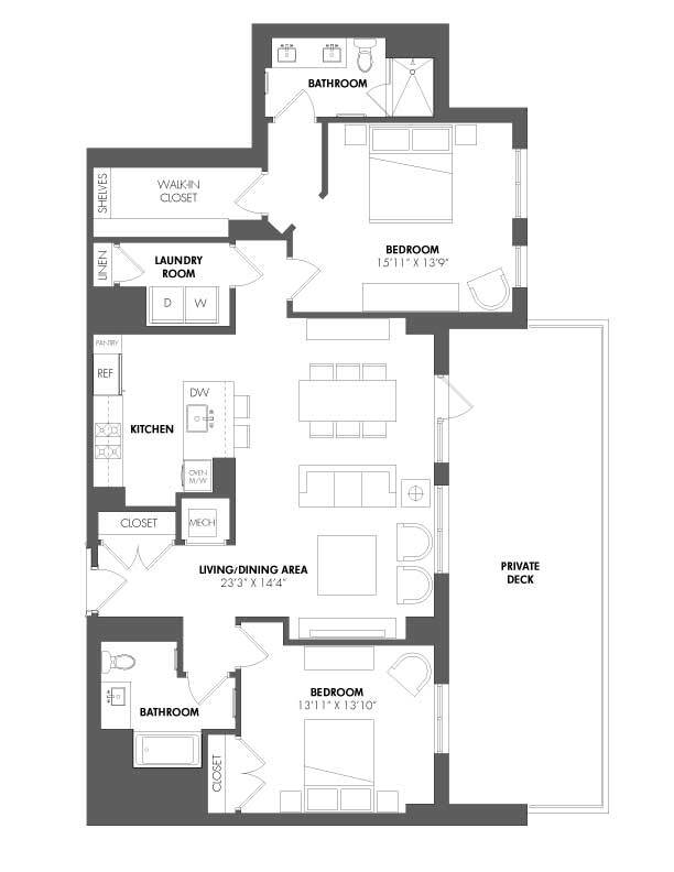 Floorplan - The Residences at Eastern Market