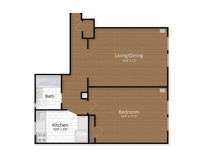 Floorplan - 1630 Park Apartments