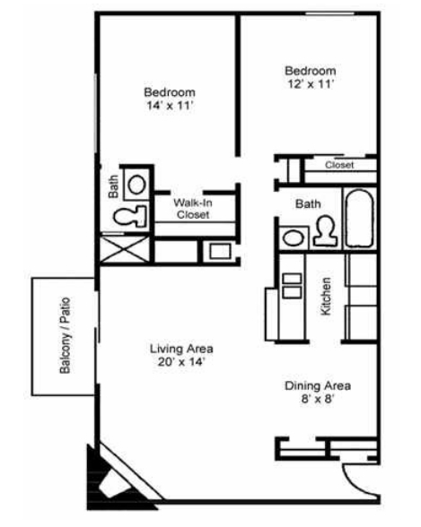 2BR/2BA - Asbury Arms