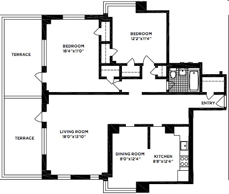 2BR/1BA - 178  Clinton Street