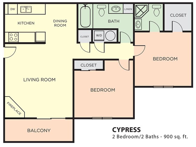 Floorplan - Oakwood Trail Apartments