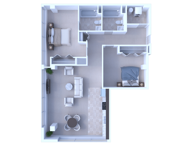 RiverView 2BD 2Bath 1155sqft - Apartments at River View