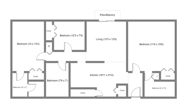 Floorplan - Park Place West Apartments