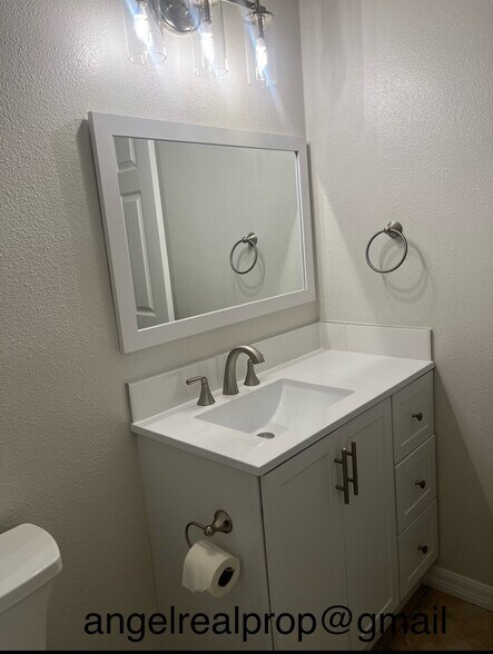New Bathroom Vanity , lighting and fixtures - 375 Vernon Drive