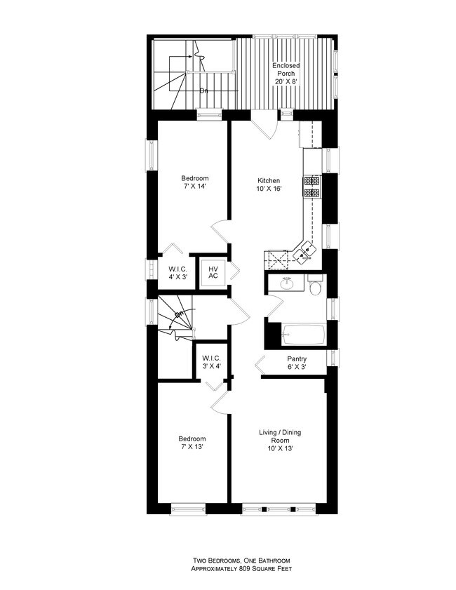 Floorplan - 1724 W. 21st St.