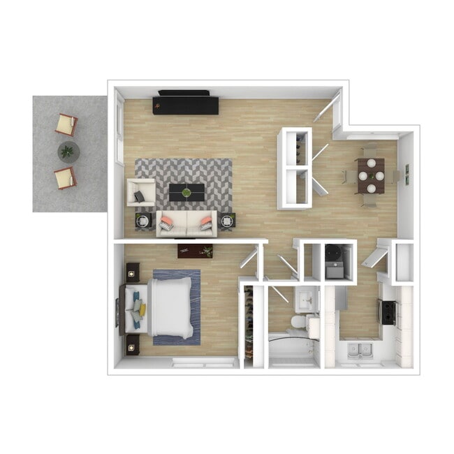 Floorplan - Standiford Court Apartments
