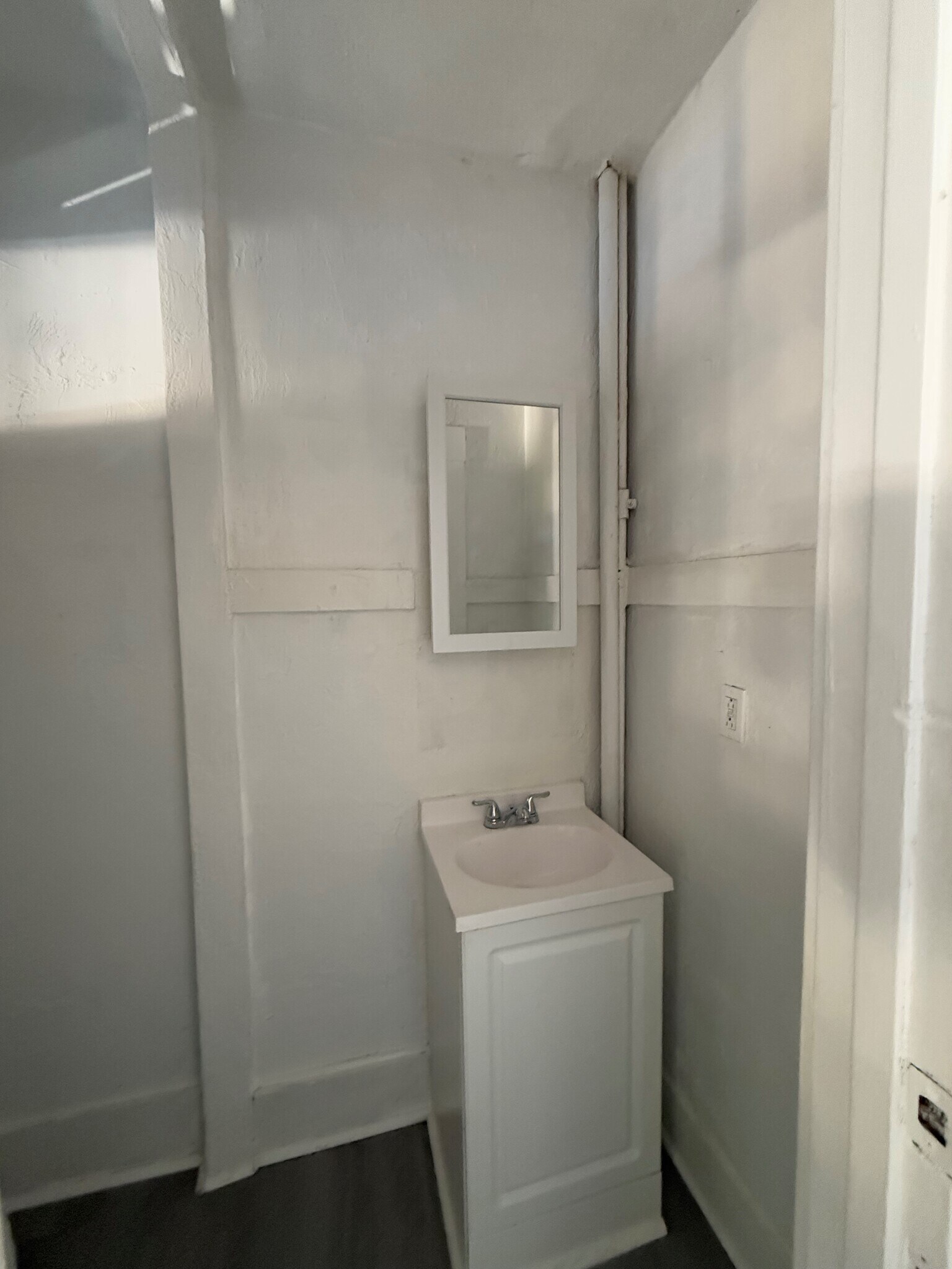Primary Half Bathroom new cabinet - 1929 Daly St