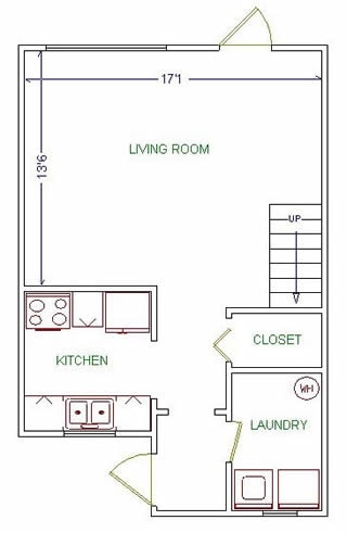 2BR/1BA Main - Butternut Hill Townhouses