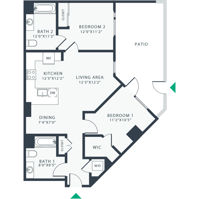 Floorplan - Link Apartments® Four12