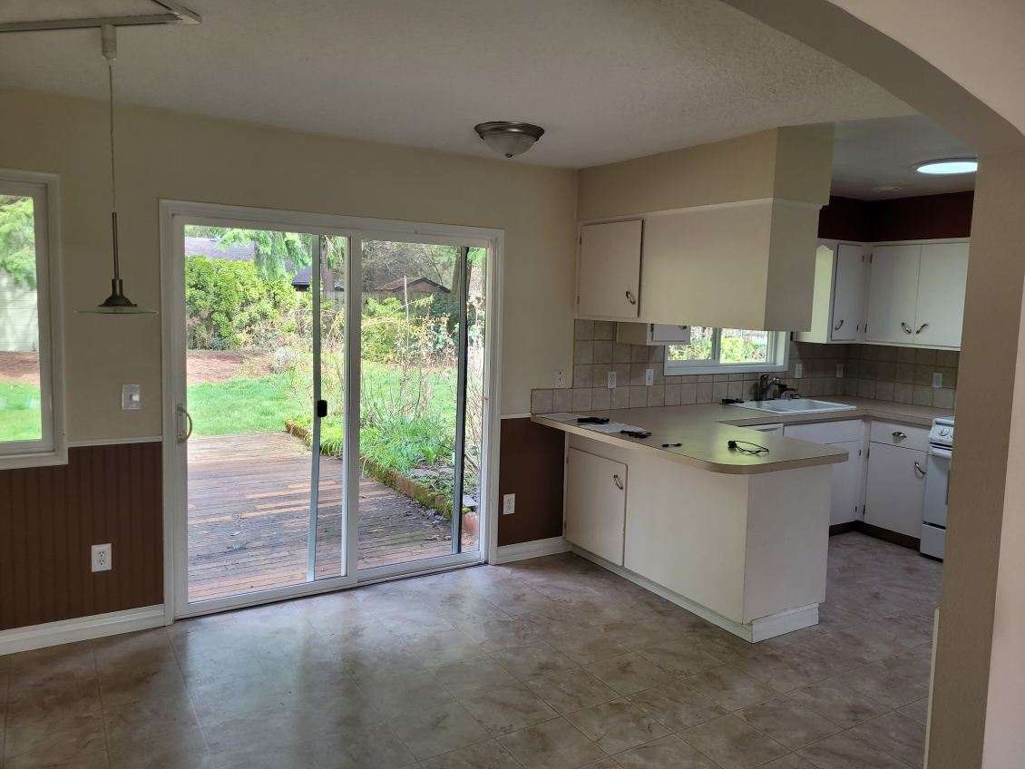 Kitchen from dining room - 4061 NE Brogden St