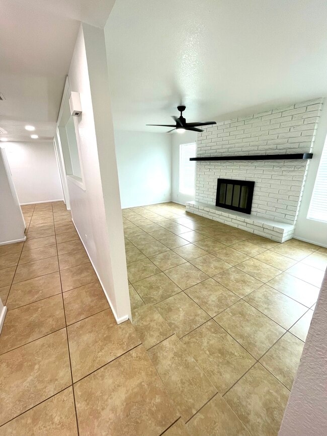 FIREPLACE HAS HEARTH AND MANTEL - 42 W 6th Pl