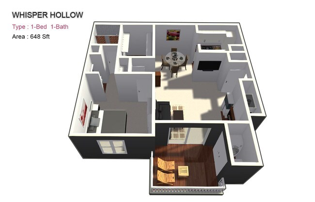 One Bed / One Bath - Whisper Hollow