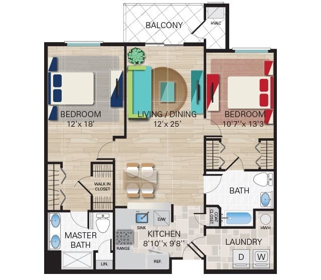 Floorplan - Montage at Hamilton Apartments 55+ Community