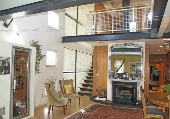 living room / view of loft - 15112 Kercheval Ave