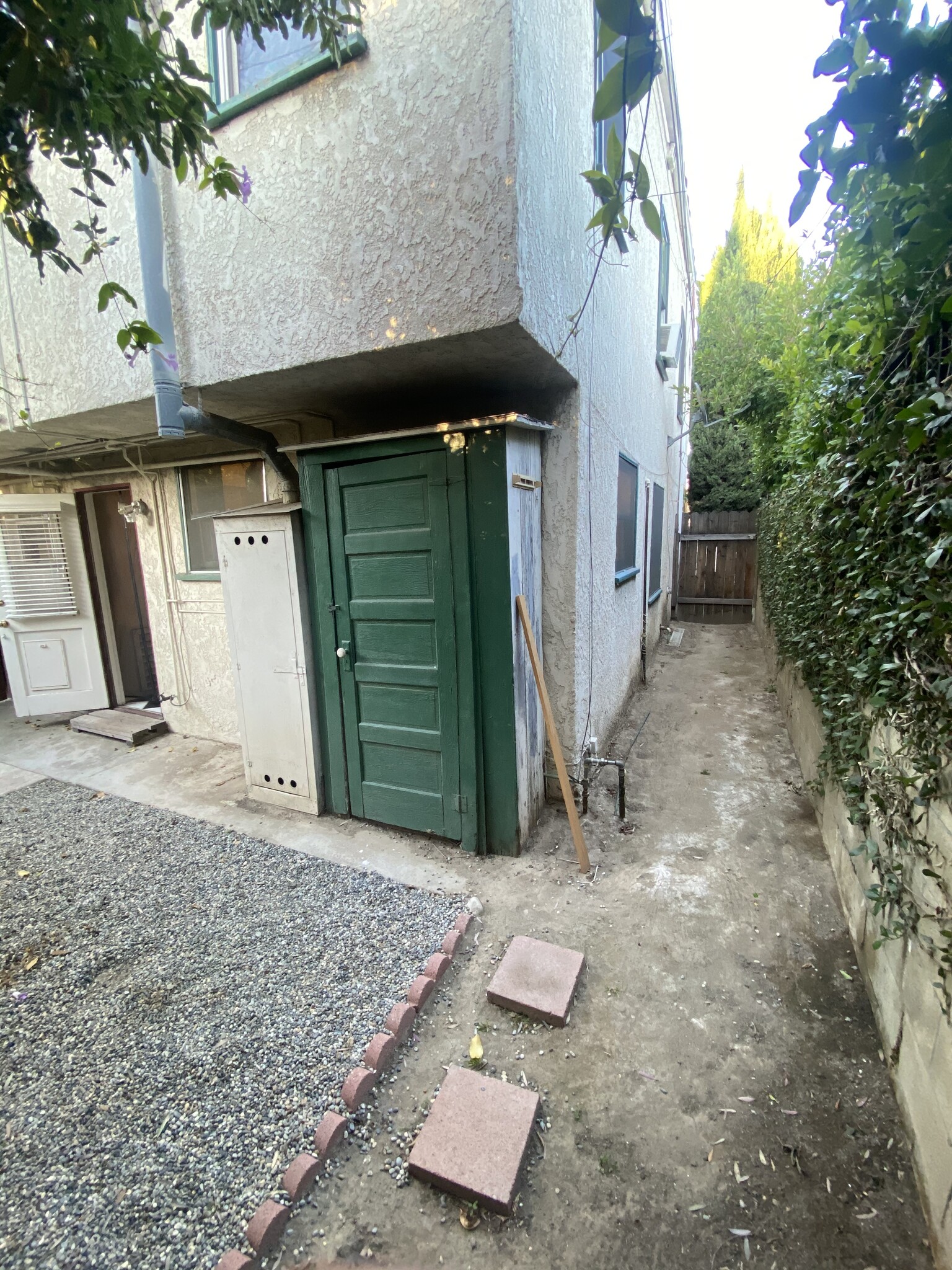 Back yard with storage closet - 777A Freeman Ave