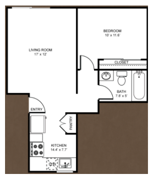 Floorplan - Straight Creek Apartments