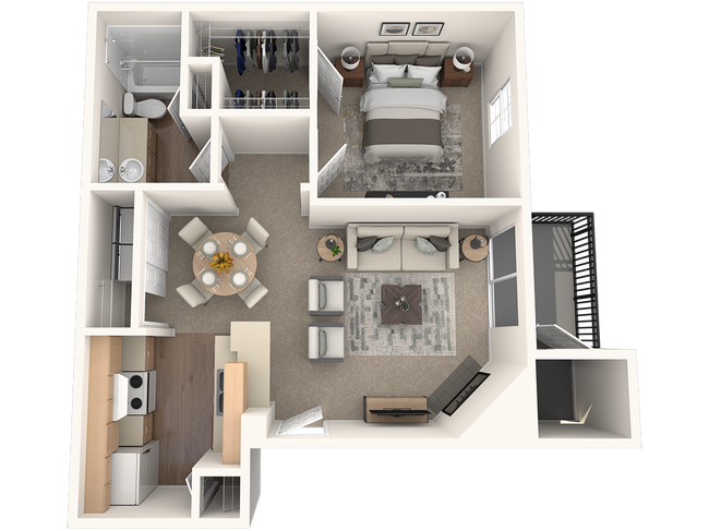 Floorplan - Renaissance Villas Apartment Homes