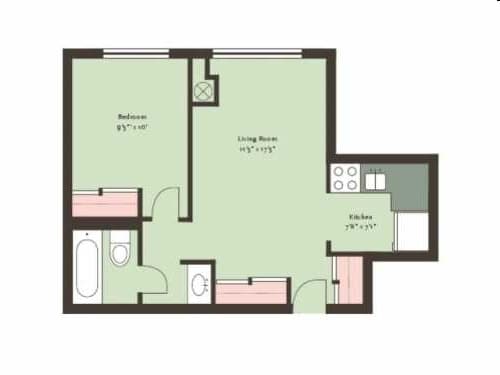 1BR/1BA - The Blackwood