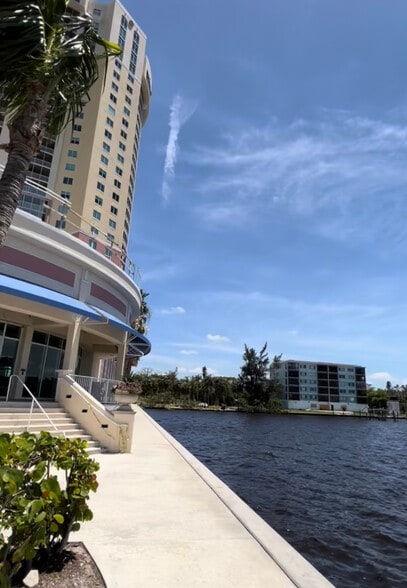 Clubhouse entrance, along riverwalk - 2743 1st St