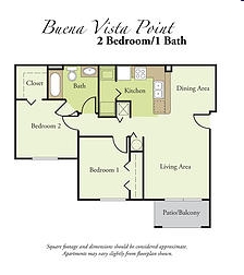 2BR/1BA - Buena Vista Point Apartments