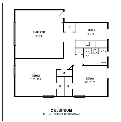 2BR/1BA - Hampshire Village