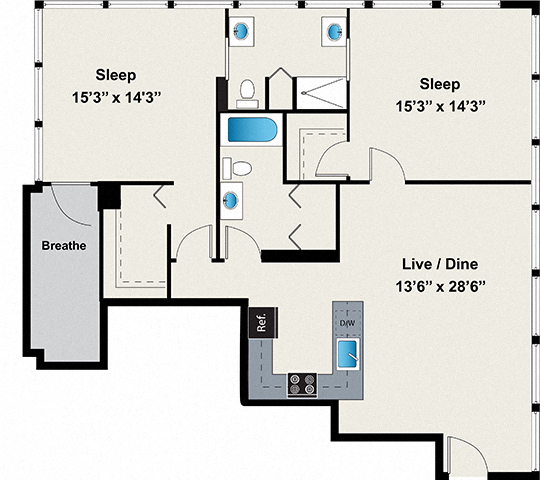 Floorplan - 24 S Morgan Apartments