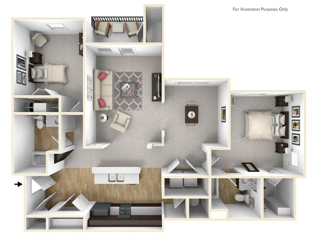 Floorplan - Mosaic Apartments