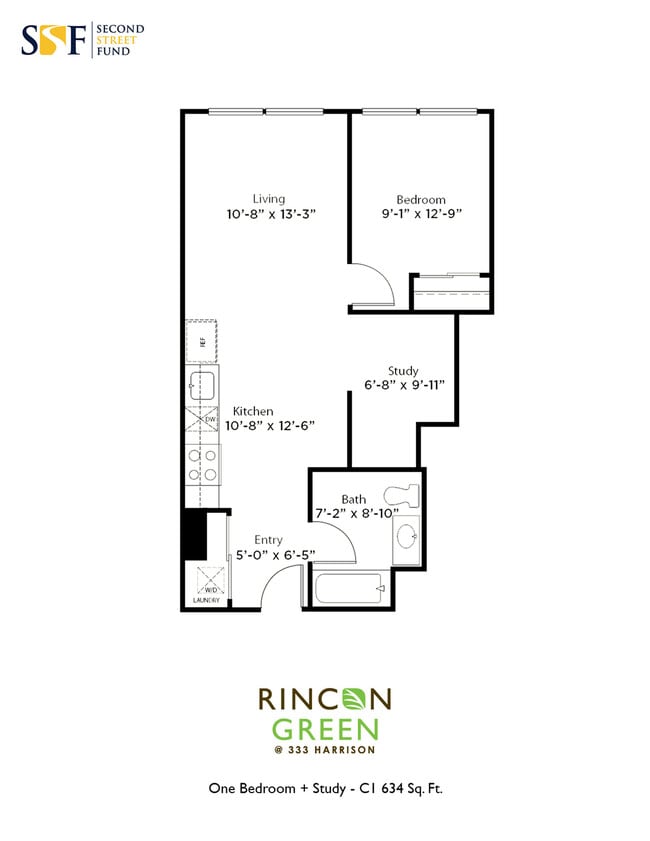 C1 1B AND STUDIO 634 SQFT - Rincon Green