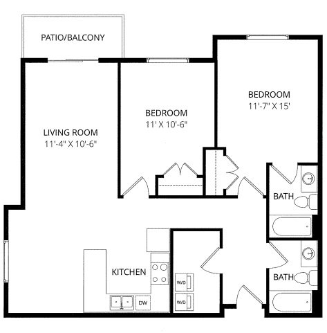 Floorplan - Renaissance Heights Apartment Homes