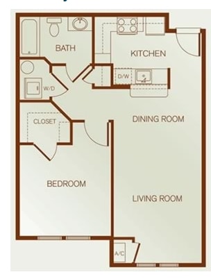1BR/1BA - Parkview at Coventry Station