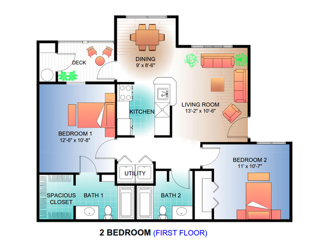 Floorplan - SoCo Park Apartment Homes