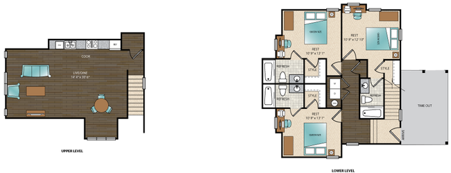 Explore this stylish floor plan designed for modern family living with open spaces and private retreats. - Arcadia on the River