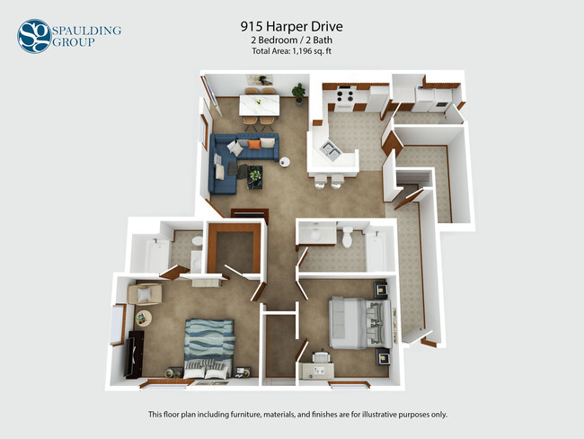 Floorplan - Harper Court Apartments