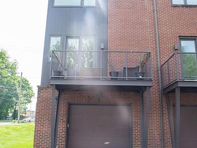 View looking at your balcony and garage. - 300 Van Buren St