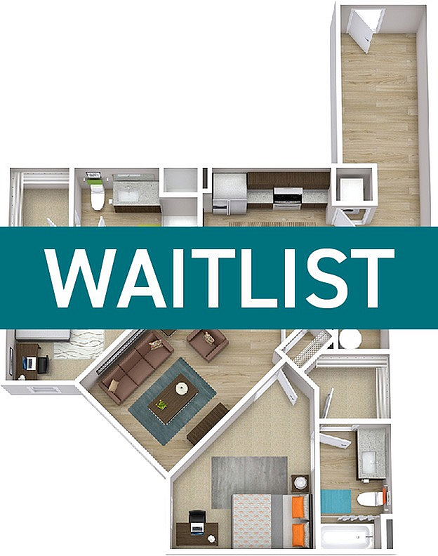 Indy 2A.1 - Level 1 - 3D Floor Plan - The Indy