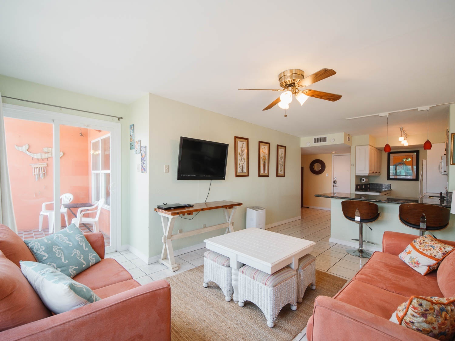 View balcony and foyer - 130 Padre Blvd