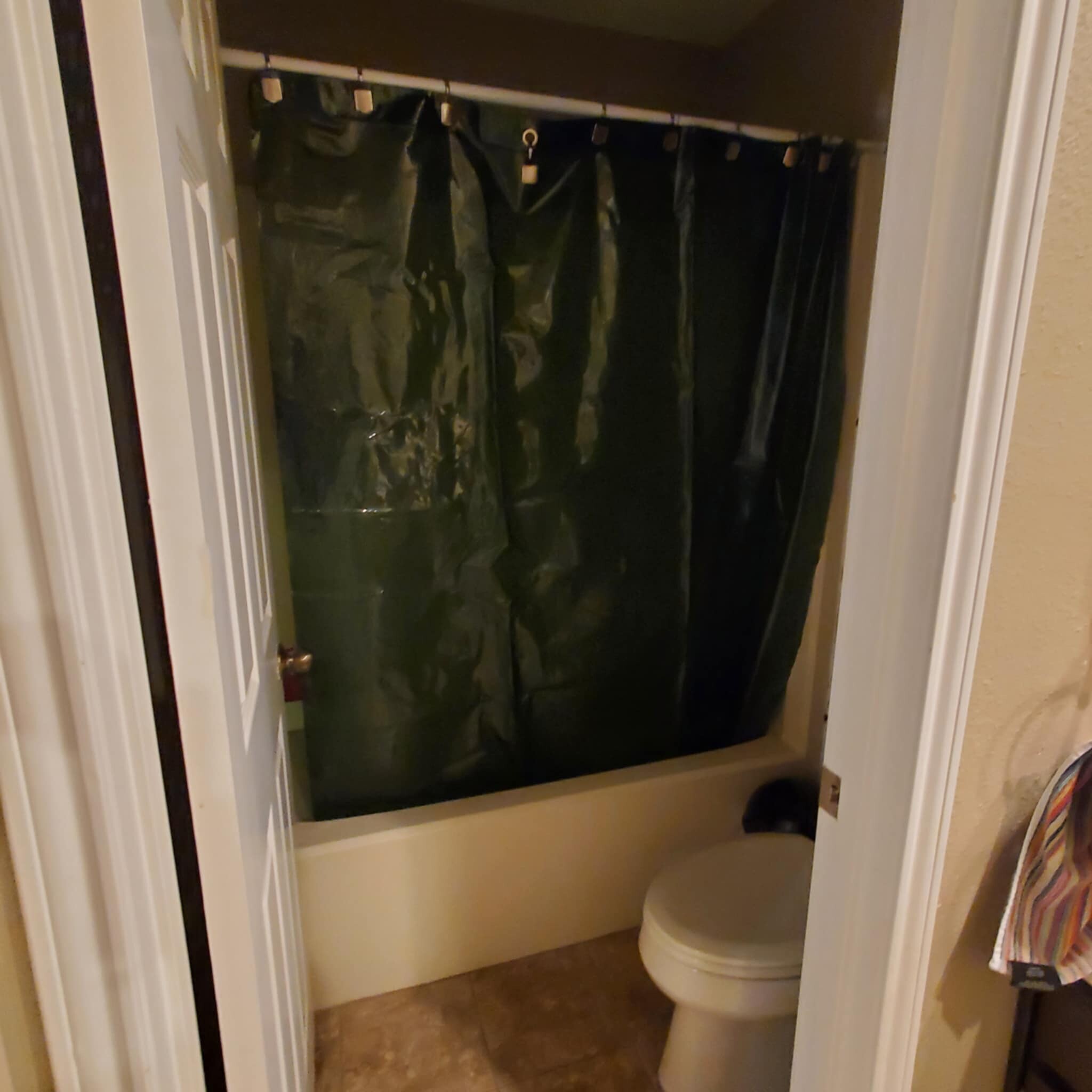 Private, ensuite bath with tub/shower, toilet in one room and vanity area open to bedroom - 12114 Lemon Blossom