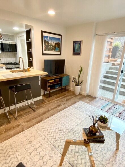 Smart TV and media cabinet. - 4045 54th Ave SW